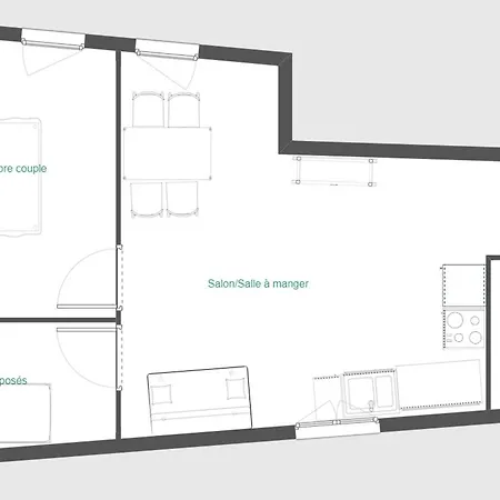 Daire Cosy A Avec Balcon, 4 Pers, Wifi Inclus - Fr-1-818-25 *
